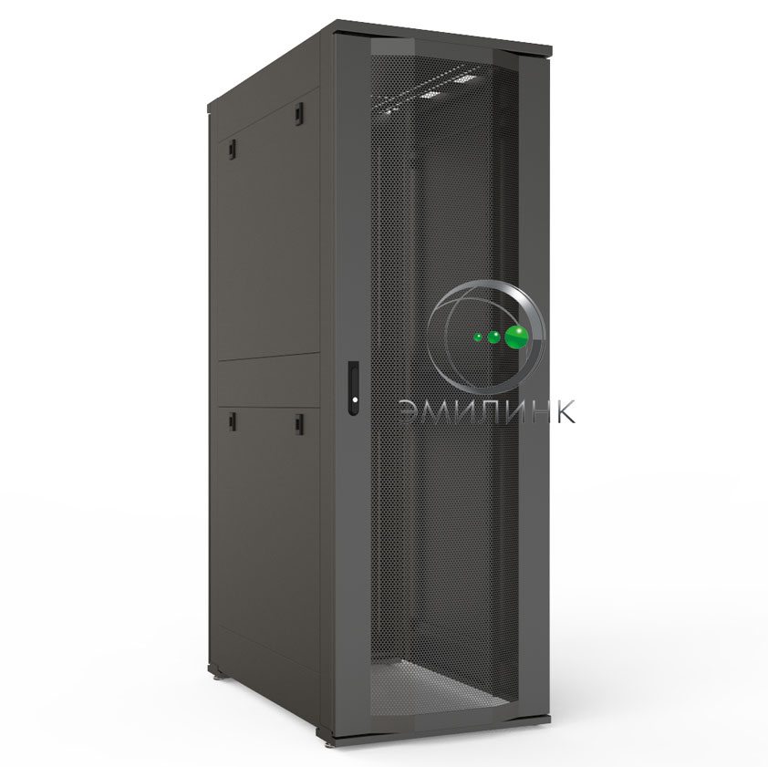 19 серверный шкаф ПРОЦОД 42U 800х1200 мм, передняя дверь перфорация, задние двери двойная перфорация, в сборе