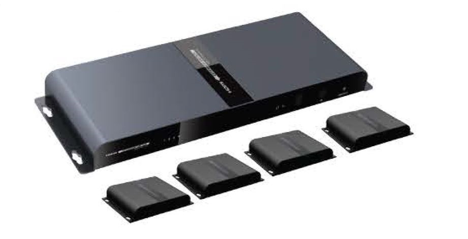 Lenkeng LKV401-HDbitT Переключатель-удлинитель 4 в 1 HDMI по IP, 4K, CAT6, до 120 метров 