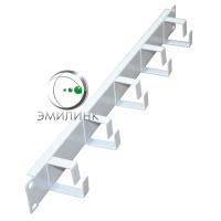 Горизонтальный кабельный органайзер 2U, металл