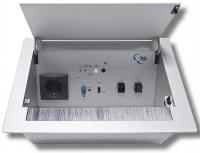 TLS HDBaseT Table Installation Module 305 MF 100T 4,0 mm - Настольный лючок с передатчиком VGA/HDMI/Аудио по витой паре до 100 м