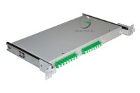 Кросс 19 выдвижной, предсобранный 1U, 16 портов LC/APC duplex, 9/125 мкм