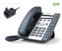 ATCOM A21 IP-телефон, чб LCD 3,1", 2x10/100TX, 2 SIP линии, POE, блок питания в комплекте