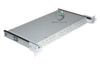 Кросс 19 выдвижной, предсобранный 1U, 24 порта FC/UPC, 9/125 мкм