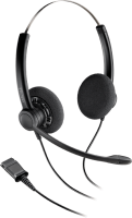 Plantronics SP12-QD/SP-G - проводная гарнитура Practica в комплекте с шнуром-переходником для телефонных аппаратов (Generic)