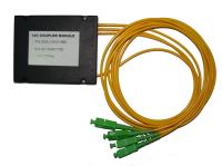 Разветвитель сплавной 1х3 оконцованый LC/UPC 9/125 вывод 1.0м буфер 3.0мм 1310/1550