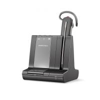 Plantronics Savi 8240 Office — беспроводная (DECT) гарнитура для компьютера, мобильного и стационарного телефонов с шумоподавлением (S8240-M), USB-A, Microsoft
