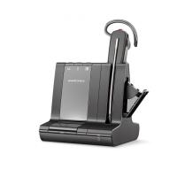 Plantronics Savi 8245 Office — беспроводная (DECT) гарнитура для компьютера, мобильного и стационарного телефонов с шумоподавлением (S8245-M), USB-A, Microsoft