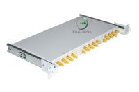 Кросс 19 выдвижной, предсобранный 1U, 24 порта ST/UPC, 9/125 мкм