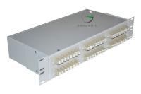 Кросс 19, предсобранный 2U, 48 портов LC/UPC duplex, 50/125 мкм