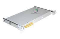 Кросс 19 выдвижной, предсобранный 1U, 8 портов ST/UPC, 50/125 мкм