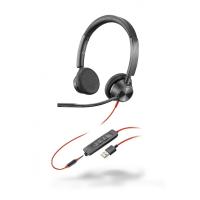 Plantronics BlackWire 3325 USB-A - проводная гарнитура для ПК и мобильных устройств с шумоподавлением (стерео, USB-A/jack 3.5)