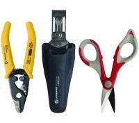 Jonard Tools TK-350 - набор: стриппер для оптоволокна JIC-375, ножницы JIC-186, чехол