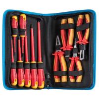 Jonard TK-110INS - набор изолированного инструмента электрика до 1000 В (11 предметов в чехле)