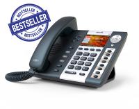 ATCOM A48 IP-телефон, цветной LCD 3,2", 8 клавиш BLF, 2x10/100/1000T, 4 SIP линии, POE