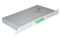 Кросс 19, предсобранный 1U, 8 портов FC/APC, 9/125 мкм