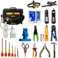 SK-RST-1S - набор инструментов для монтажа оптического кабеля и витой пары (в сумке)