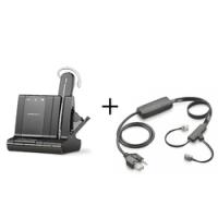 Plantronics Savi W745-M-APV63 — беспроводная (DECT) система для компьютера, мобильного и стационарного телефонов в комплекте с микролифтом для Avaya (MS Lync)