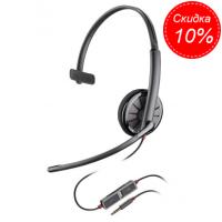 Plantronics BlackWire C215 — проводная гарнитура для компьютера и мобильных устройств (моно, TRS 3,5)
