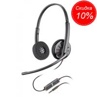 Plantronics BlackWire C225 — проводная гарнитура для компьютера и мобильных устройств (стерео, TRRS 3,5)