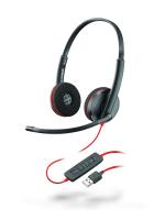 Plantronics BlackWire C3220-A - проводная гарнитура (стерео, USB-A)