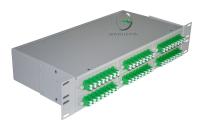Кросс 19, предсобранный 2U, 48 портов LC/APC duplex, 9/125 мкм