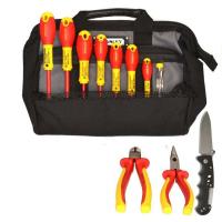 SK-16 B4 - набор изолированного инструмента электрика в сумке, 12 предметов